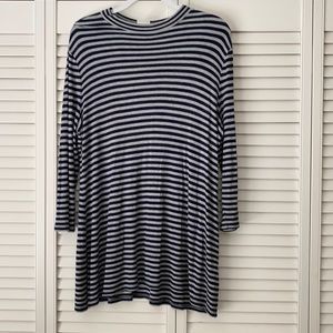 Navy and gray tunic